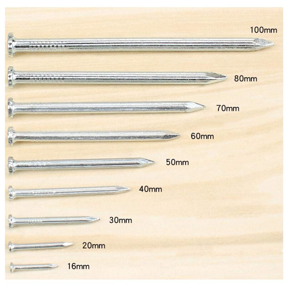 clavos largos para madera, Clavos for ladrillo, clavos especiales for hormigón, 30 piezas de clavos de acero for cemento de 100 mm(80mm)