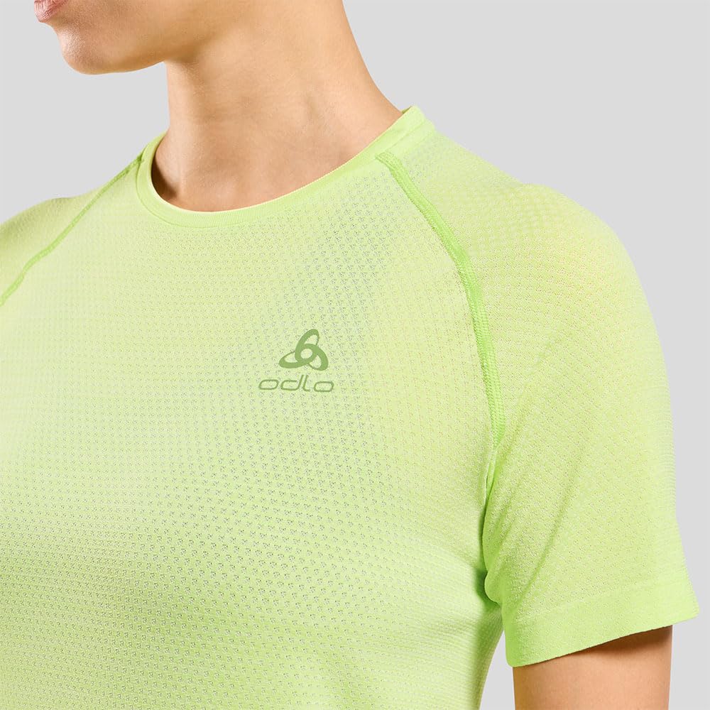 Odlo Odlo Laufshirt Damen Kurzarm Essential Seamless I Sport Shirt I Sport Oberteil I Fitness Shirt Maglietta Donna (Pacco da 1)