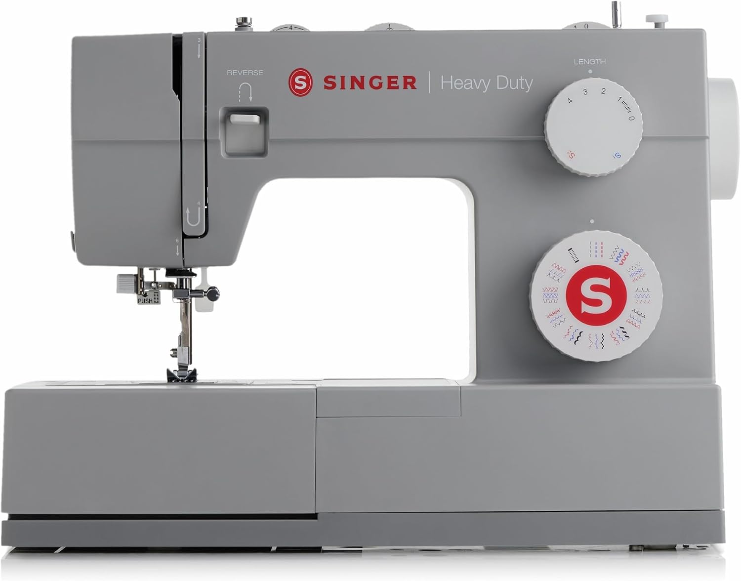 SINGER Heavy Duty Sewing Machine With Included Accessory Kit, 110 Stitch Applications 4432, Perfect For Beginners, Gray + SINGER Heavy Duty Presser Feet Kit