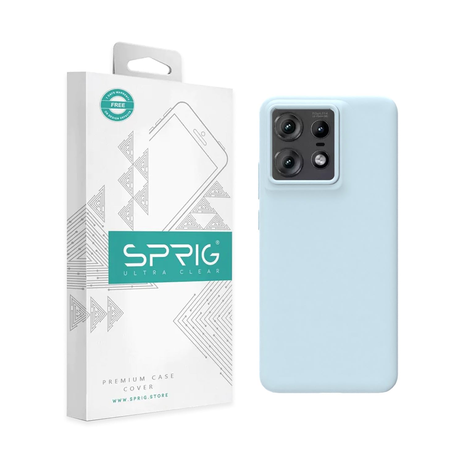SPRIG Liquid Silicon Back Cover/Back Case for Moto Edge 50 Pro (Light Blue) (B0D8SM2TPR) Amazon Price History, Amazon Price Tracker