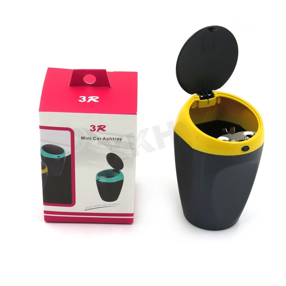 XKH- Cigarette Auto Car Bucket Self Extinguishing Ashtray Home Butt Yellow Cup Holder [B078JF8CY9]