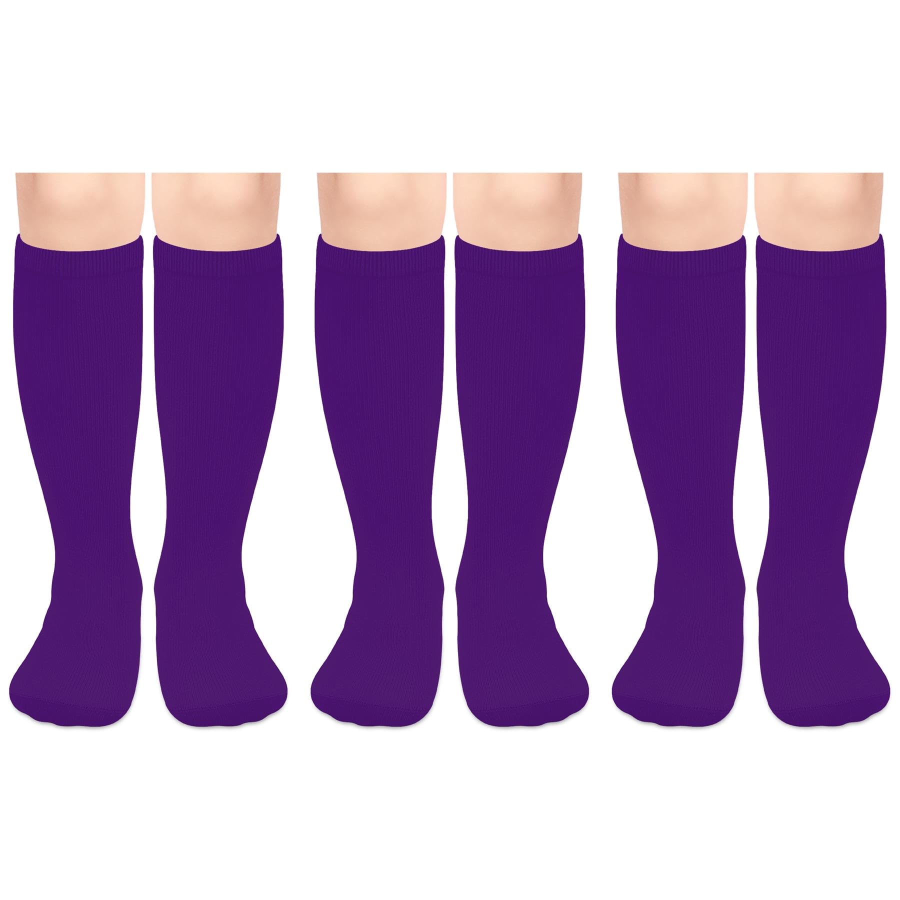 Olreco 3 Pack Toddler Soccer Socks Kids Baseball Socks Boys Girls Softball Sock Youth Football Sock Athletic Accessories