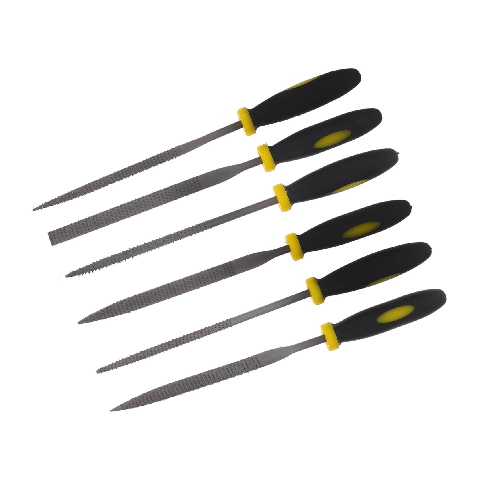 Garneck Mini Holzraspel Set 6 Stück - Holzfeilen Und Raspeln Für Präzise Arbeiten - Bequeme Handgriffe Ideal Für Feine Holzbearbeitung Größe 140x3mm