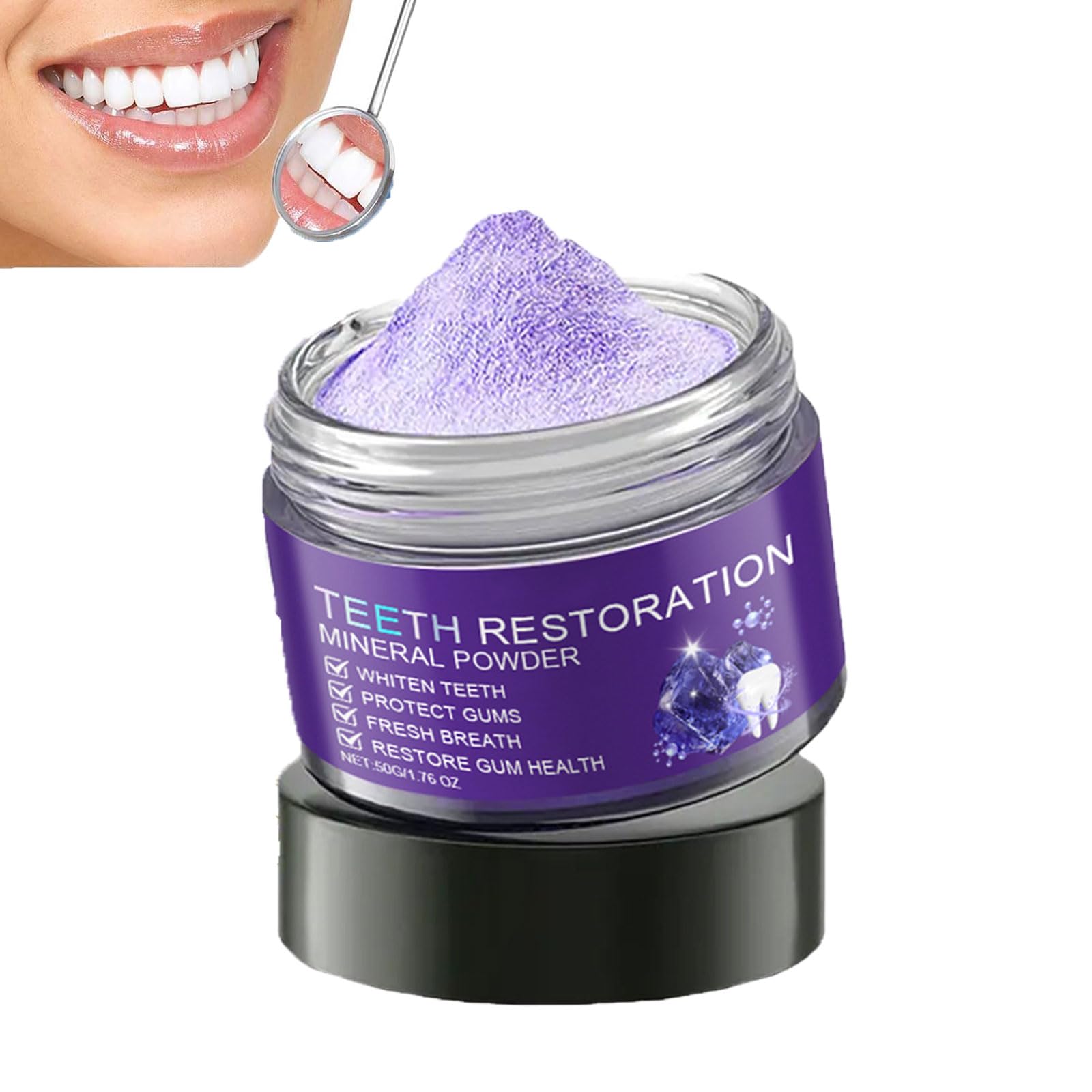 Teeth Restoration Mineral Powder Teeth Whitening Powder Natural Teeth Whitener Instant Teeth Whitening And Stain Removal Effective In