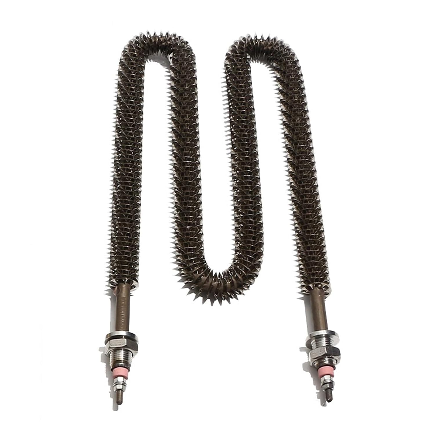 220V M Shape Fin Heating Element SS304 1500W 2000W 2500W 3000W 3500W Electric Heater Resistance 1Pcs(Light Yellow)