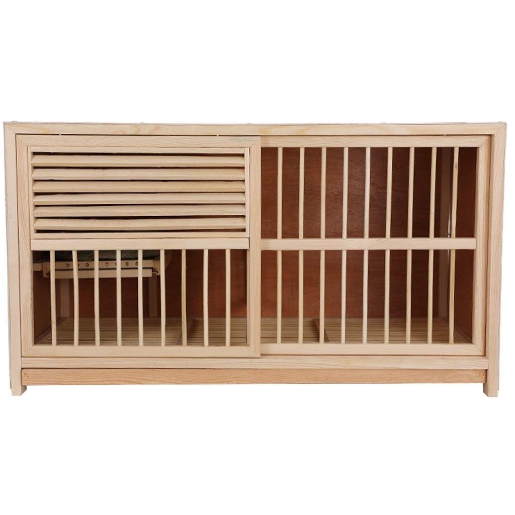 Villa Creativa para pájaros de Exterior con Bandeja para Huevos, Jaula para Palomas de Pino Natural, diseño de persiana de 80 cm para pájaros, casa para pájaros Duradera y Elegante para el j