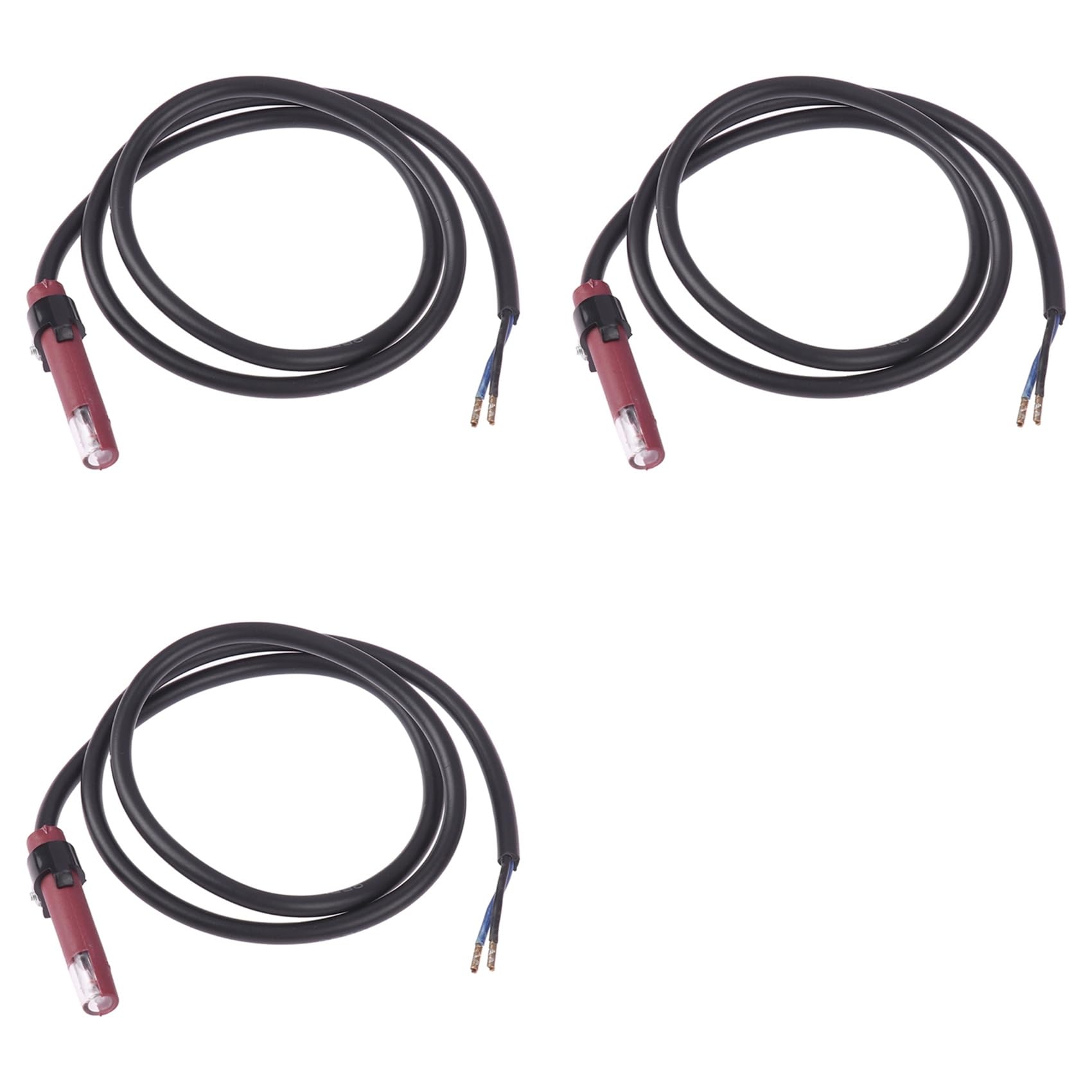 Jnchdghwa As Shown 3X Qrb1 Flame Detector Photosensitive Electric Eye Burner Detection Photoresistor Red Qrb1 Photocell