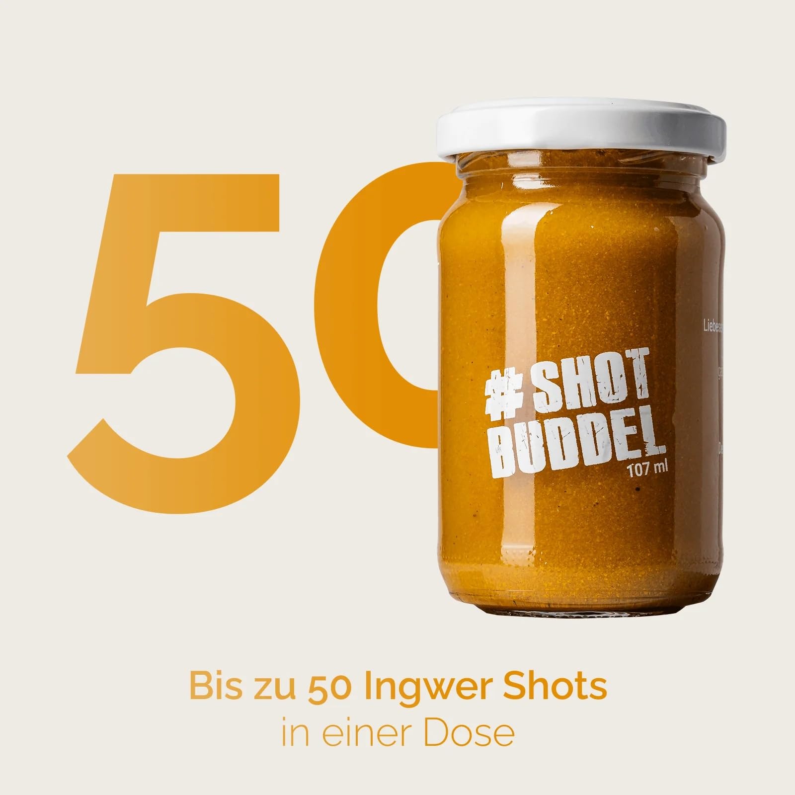 Hansegrün - 2x Bio Kurkuma Shots (50 Stk.) - Superfood-Pulver für Immunsystem¹, Knochen² & Knorpel³ - Kurkuma, Ingwer, Hagebutte & Acerola - 100% echte Zutaten zur täglichen Zubereitung