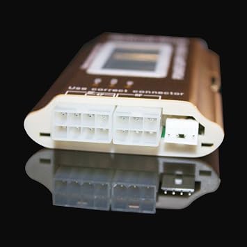 20+4 Pin LCD Computer Power Supply Tester for SATA IDE HDD ATX ITX BYI Connectors-Golden
