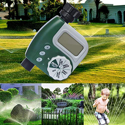 DEWINNER Hose Water Timer, Digital Water Faucet Garden Lawn Sprinkler Irrigation Electronic Programmable Irrigation System, Rain Delay Controller - Thumbnail 6