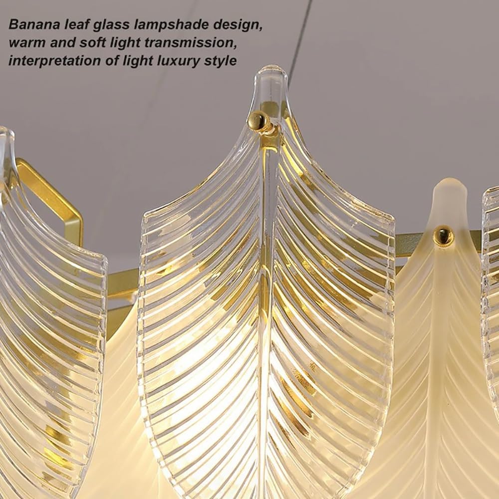 20 inch Pendant Light Fixture Modern Crystal Chandelier,Gold Ceiling Lights Flush Mount for Bedroom Living Room Dining Indoor Lighting,Length Adjustable Hanging Lamp Ceiling Light,Included Bulb