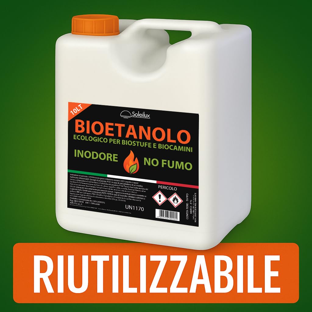 Bioetanolo combustibile 10L do stufe Bio inodore no zolfo