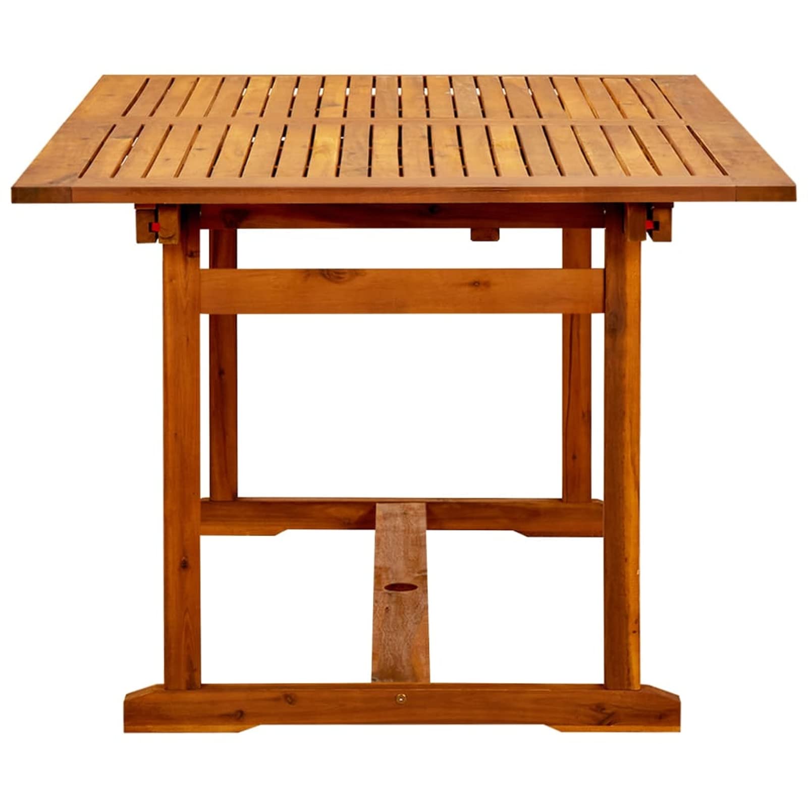 Tavolo da Giardino in Legno, Tavolo Esterno, Tavolo da Giardino Allungabile, Tavolo da Pranzo per Esterni Massello Acacia (150-200) x100x75cm