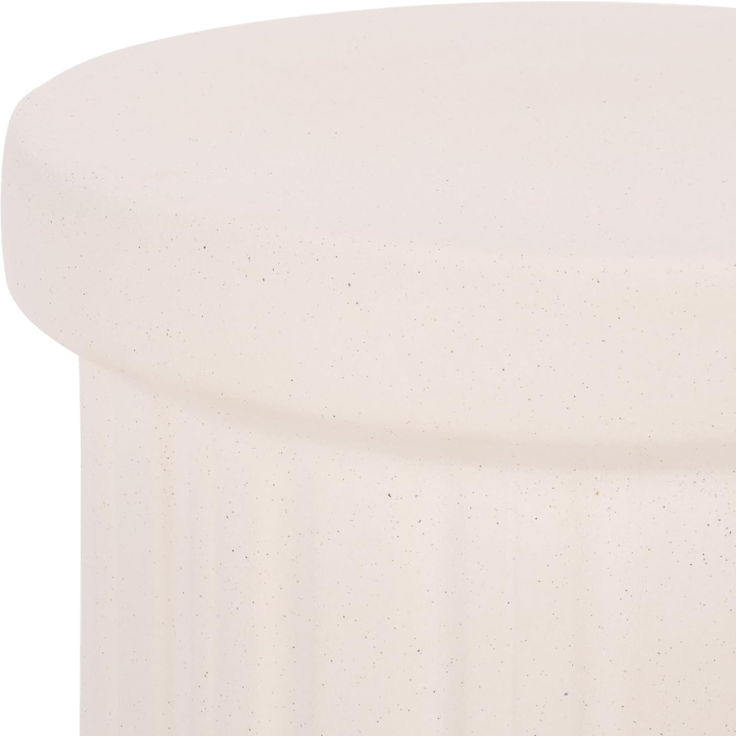 SAFAVIEH Home Collection – Jhene 18-Inch Ceramic Garden Stool, Light Cream Glazed Finish, Indoor Outdoor Decorative Accent Stool, Fully Assembled (ACS4614A)