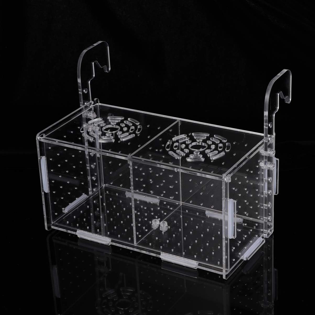 POPETPOP Fish Breeding Box - Box for Fish Tank Acrylic Acclimation Hatchery Incubator Aquarium for Small Shrimp
