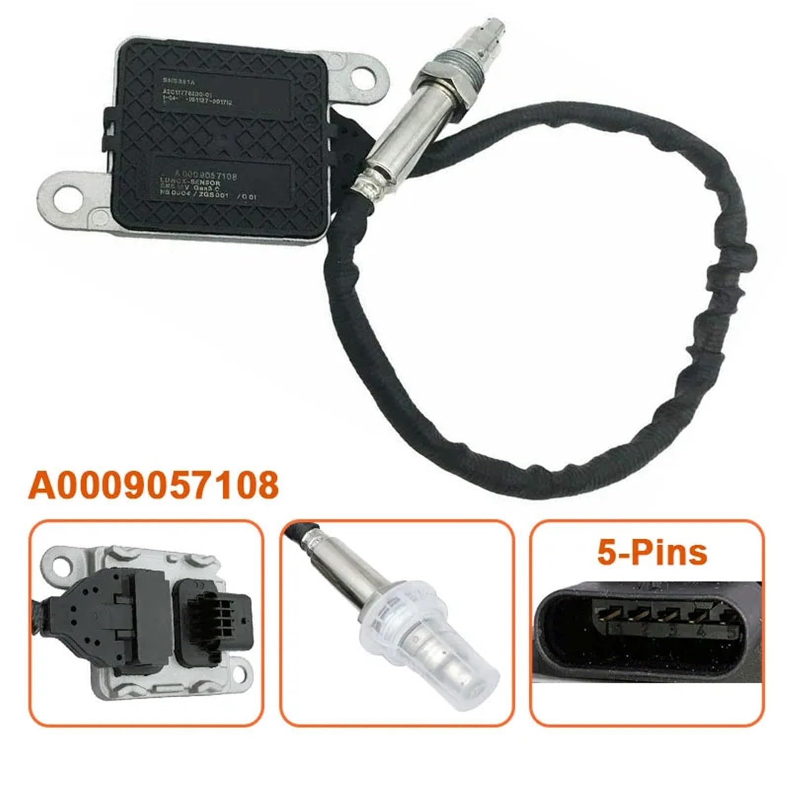czujnik tlenków azotu sensor NOx A 000 905 71 08 pasuje do Mercedes Benz CLS220 CLS300 CLS350 CLS400 E200 E220 E300 E350 E400 B906