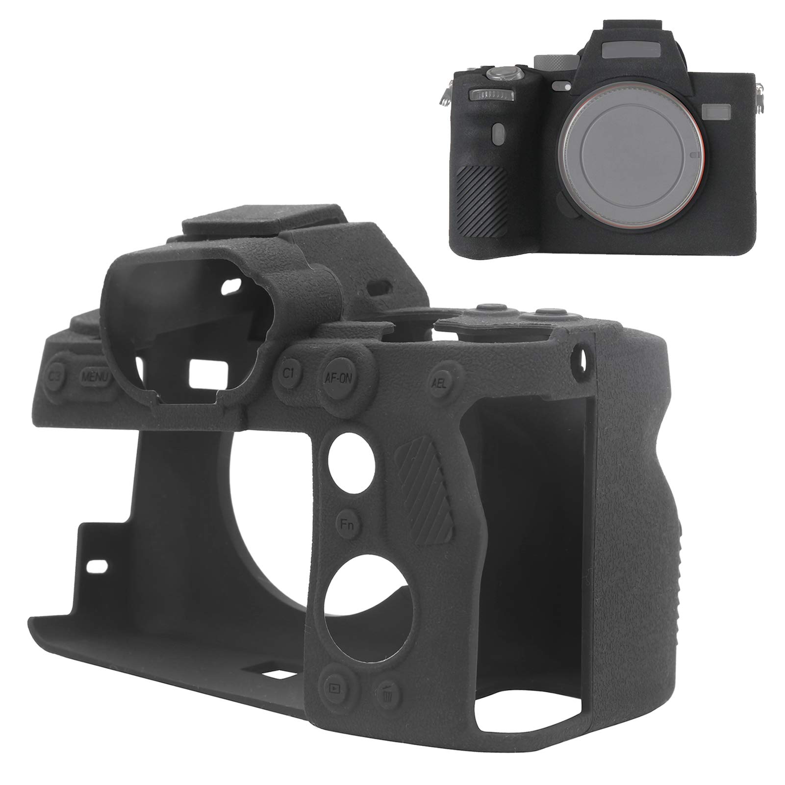 Custodia Camara, Custodia Camara in Silicone Custodia Camara con Posizione Precisa per Fotocamera