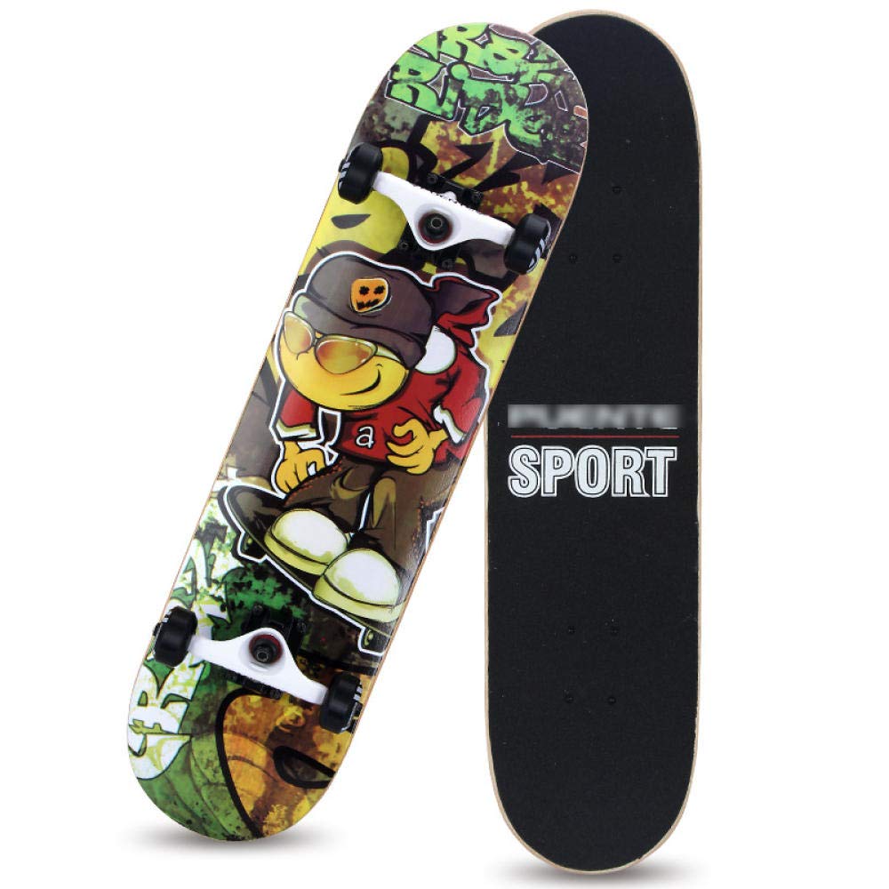 Standard Cruising Skateboards Adult Long Skateboard 807 7 cm 8-Layer Maple Deck Non-Slip and Waterproof 95A Shock Absorption