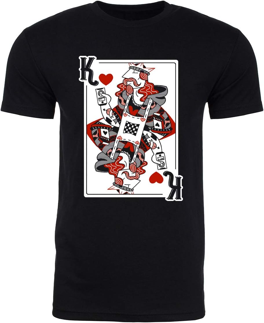 Funny Hipster King of Hearts Couple's, Valentine Shirts, Graphic Men's Shirts