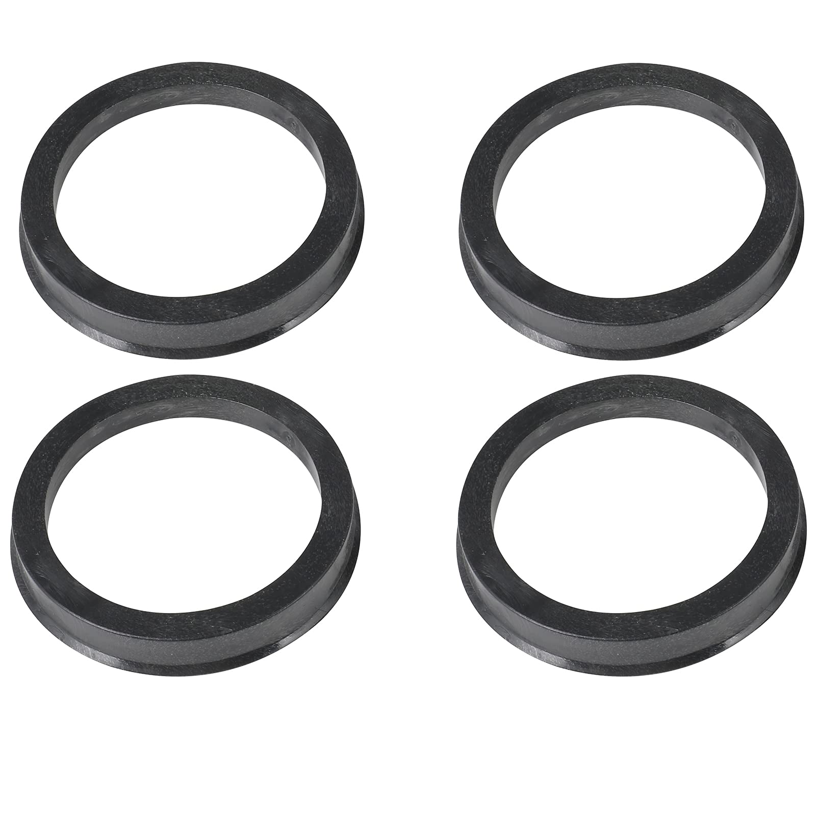 WHEELTECH Hub Centric Rings 67.1 to 54.1 - Black Poly Carbon Plastic Hubrings 54.1mm ID to 67.1mm OD fits 2016-2019 for MX-5 2016-2019 for MX-5 Miata - 4PCS
