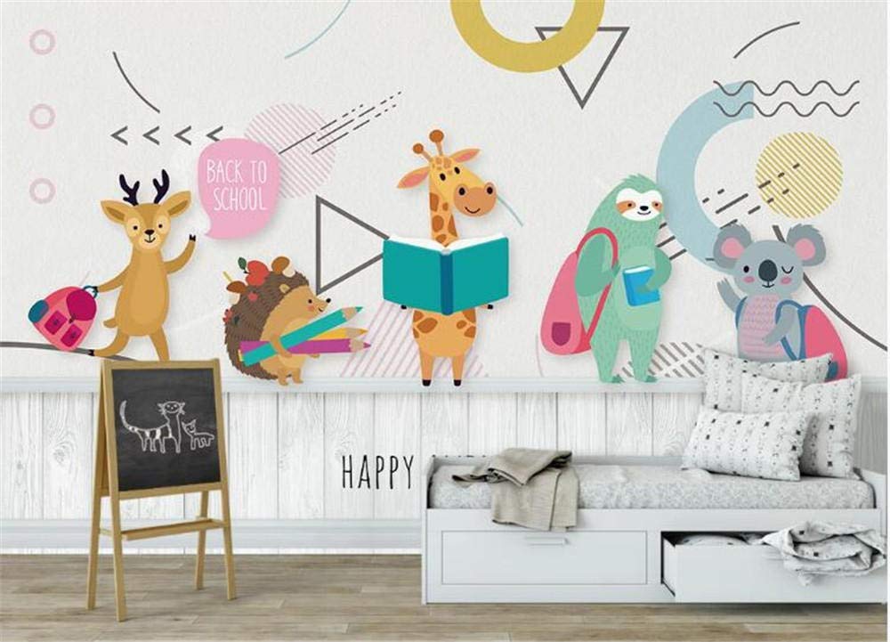 Papier peint enfant animaux de la forêt pour chambre douce