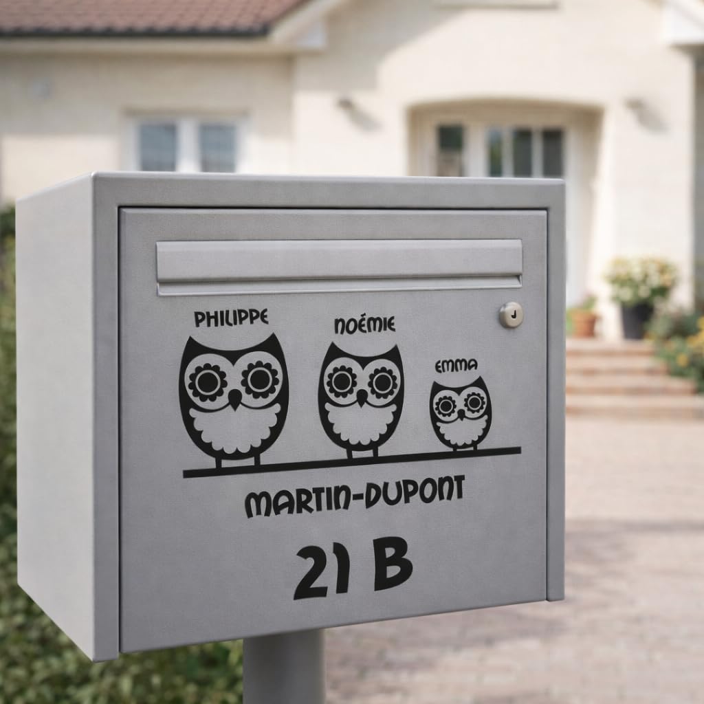 Stickers Boîte Aux Lettres Papillons Et Orchidée - 30x30cm - ADS B259