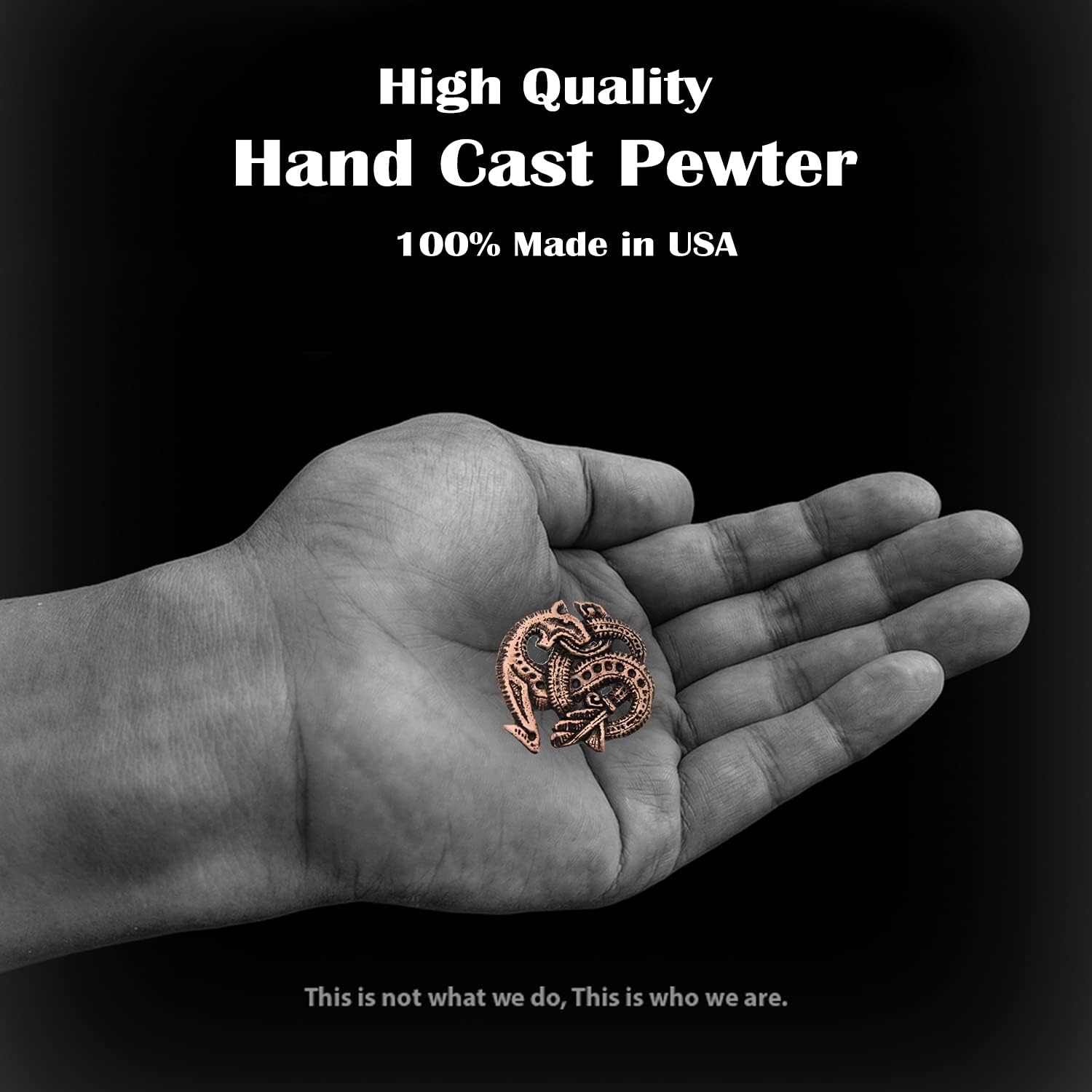 Handcrafted Copper Plated Viking Dragon Magnet for Personalizing Home Office School Classroom Refrigerator Whiteboard Locker - Made in USA - SKU GC045MAG