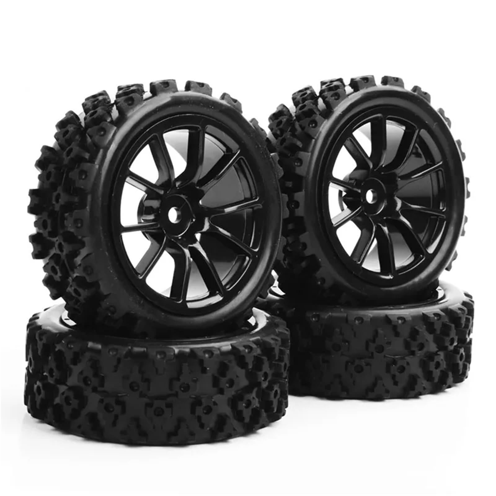 Neumático RC para HPI HSP para Racing 1:10 4 Uds 12mm Neumático Goma Hexagonal para Cubo Rueda RC para Rally Todoterreno Modelo Coche Accesorio Repuesto Piezas