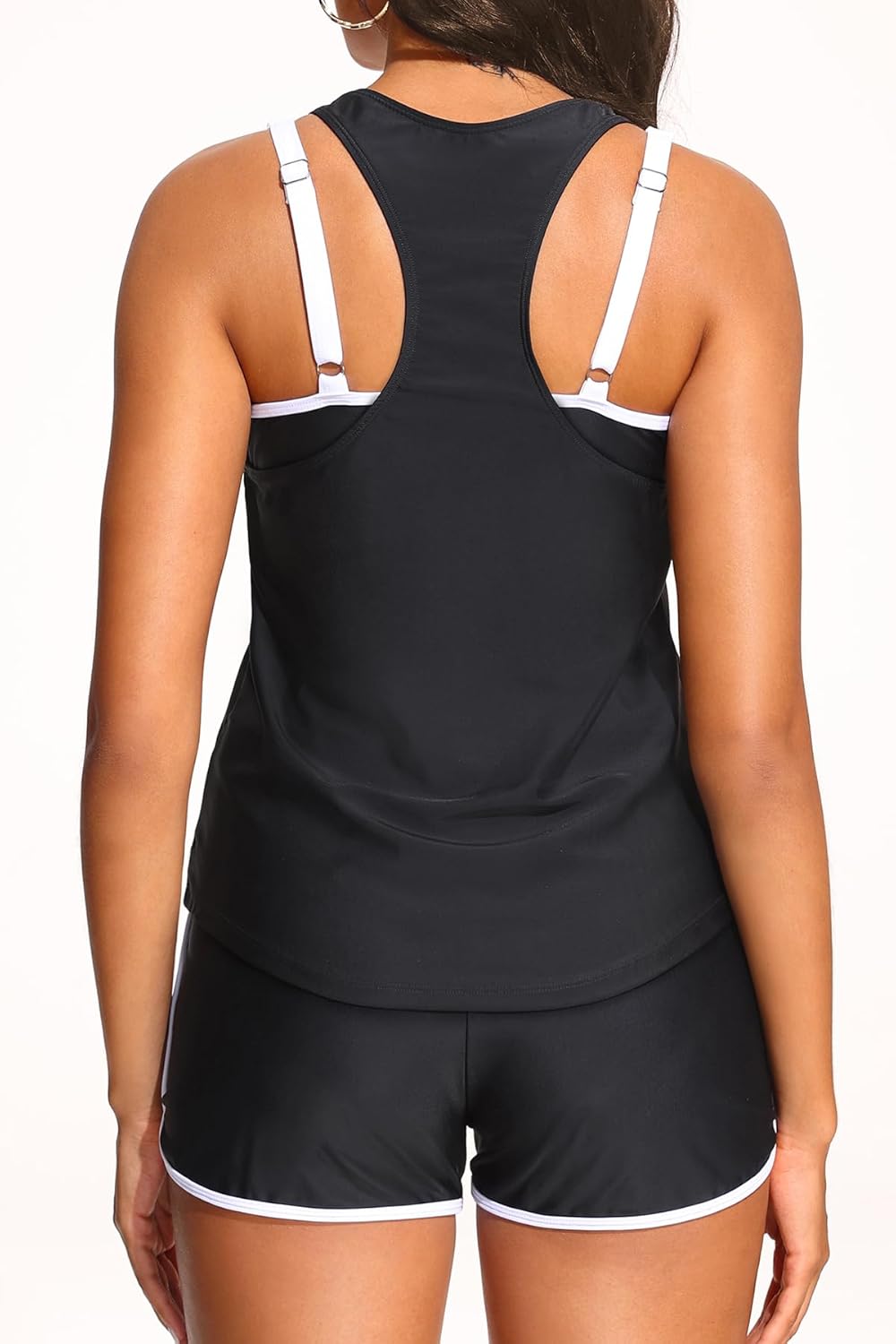 Daci 3 Piece Tankini Swimsuits for Women - Tummy Control Athletic Bathing Suit Sport Bra Modest 2 Pockets Boyshorts 2026 - Image 2