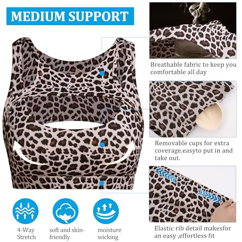 Image of Betaven Push up Sports Bra for Women Sexy Hollow Crop Tops with Removable Cups Workout Fitness Yoga Bra Medium Support