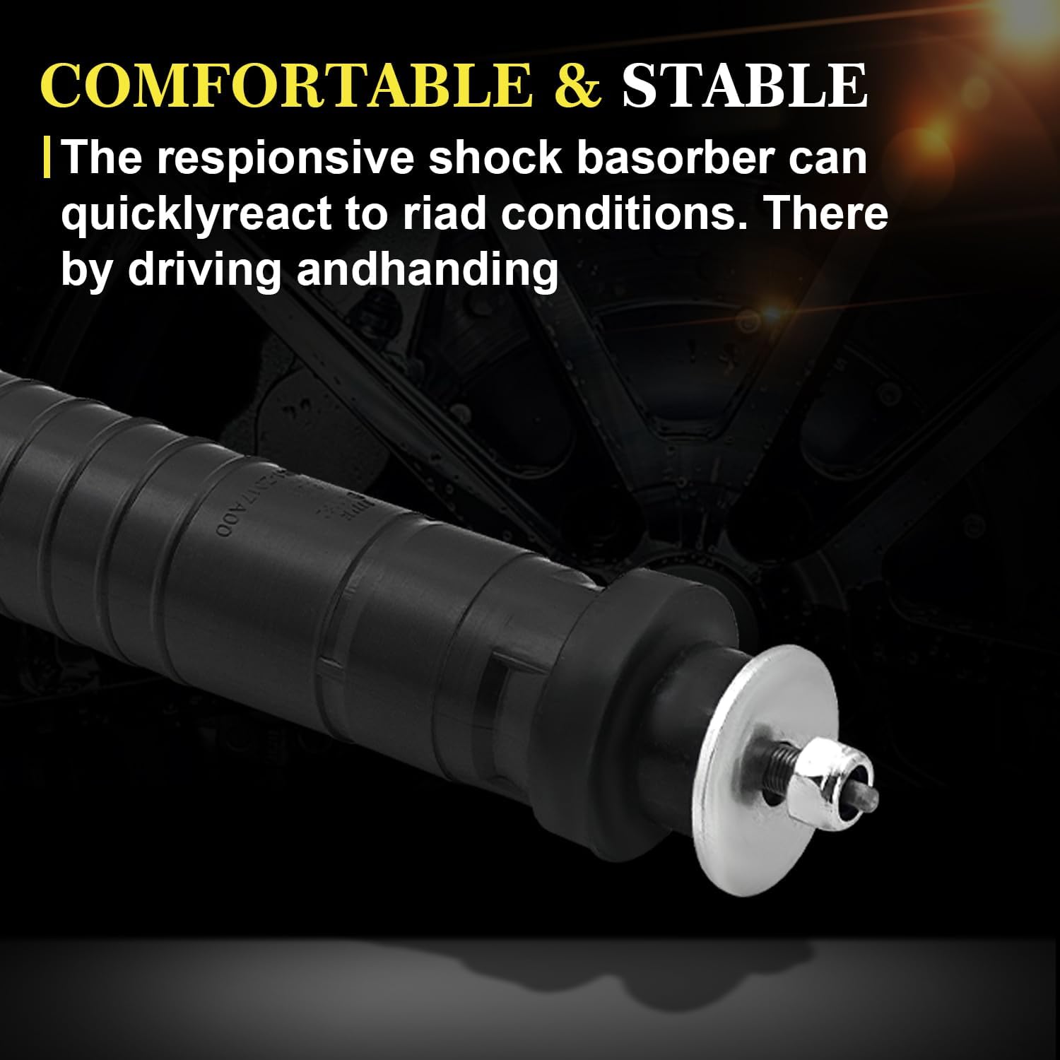 Pair Rear Shock Absorber Strut Compatible with Smart Fortwo W451 2008-2016 without ADS 4513200731 4513202331 A4513200731 A4513202331