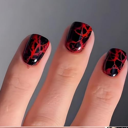 Press On Nails, Glossy, 12 Sizes - 24 Nail Kit