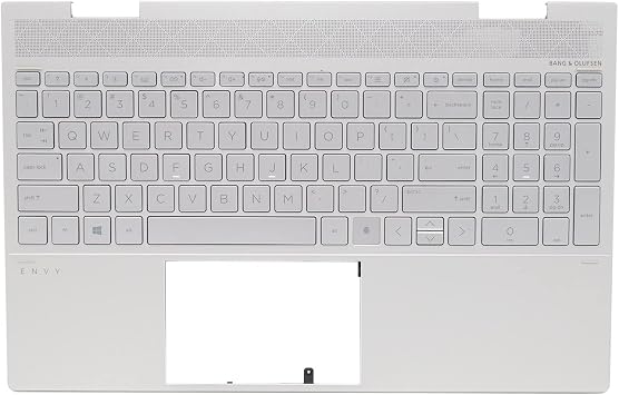 مسند جديد لـ HP Envy 15.6 "15-ED 15M-ED 15M-ED0013DX 15-ED1055WM TPN-C149 Upper Case مع لوحة مفاتيح بإضاءة خلفية L93226-001 L93227-001 L97270-001