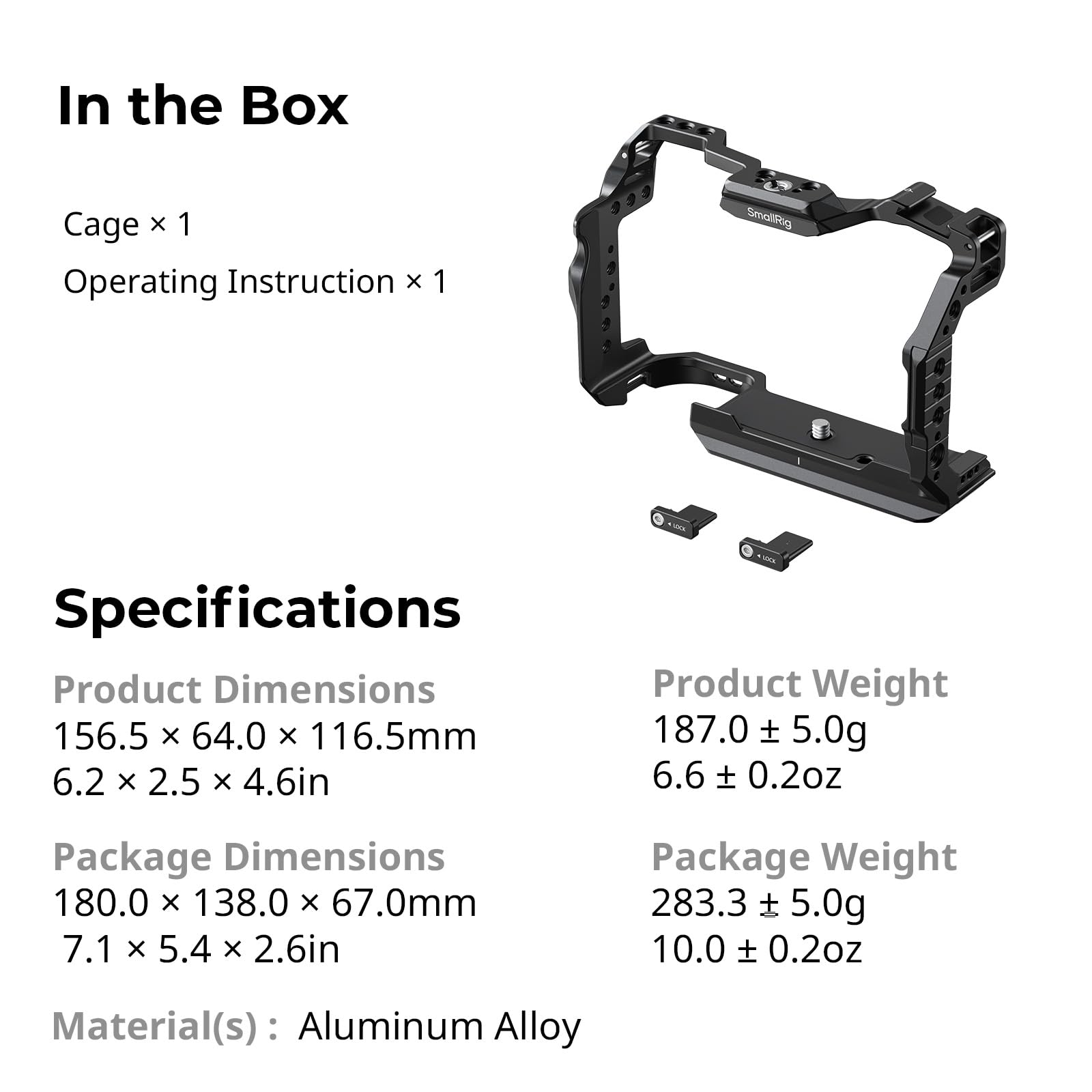 SMALLRIG R6 Mark III Cage pour Canon R6 Mark II, Système de Montage Vidéo Ergonomique, Double Rail NATO HawkLock, Plaque de Fixation Rapide pour Arca pour DJI RS 3 / RS 3 Pro/RS 4 / RS 4 Pro-5954