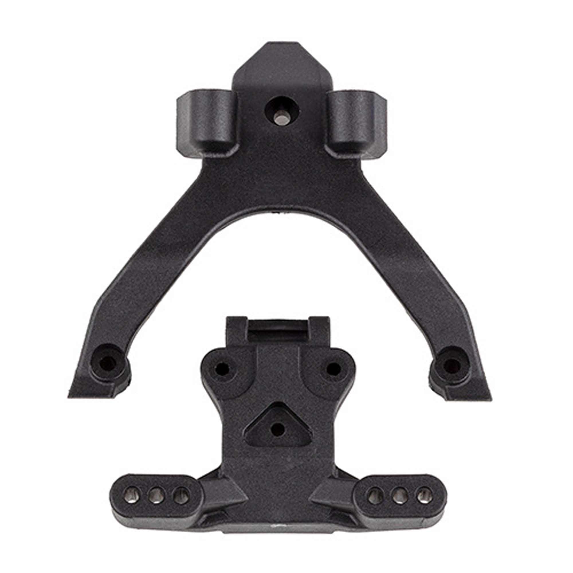 Team Associated RC10B7 FT Top Plate and Ballstud Mount Carbon ASC92404