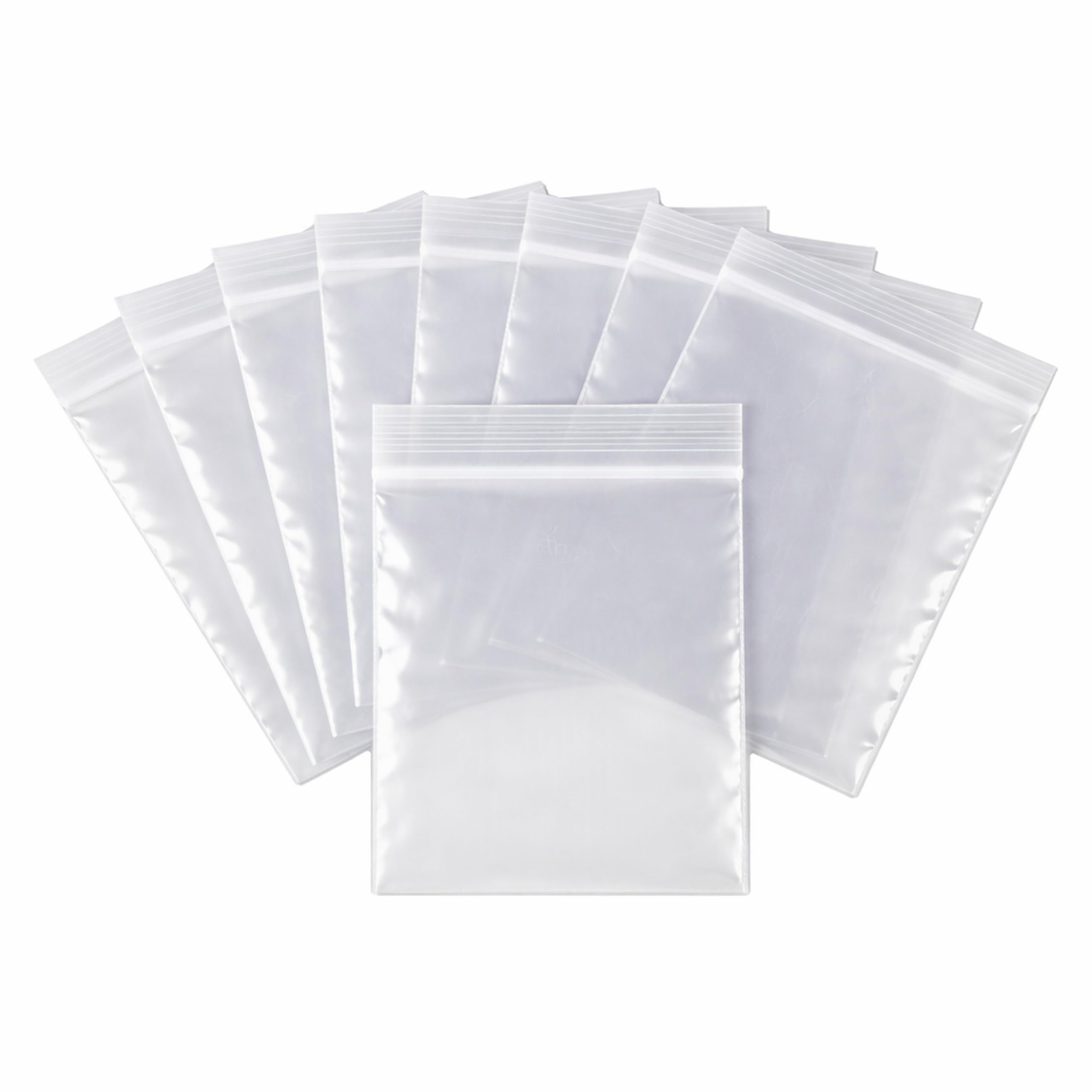 200 Zip Seal Bags Clear Plastic Zip Lock Food Storage, Small Plastic Pouches with Zips, Self Seal, Resealable Packaging for Freezer, Jewellery, Medicine, Office, Mailing and Craft Use 3.5 x 4.5 Inch