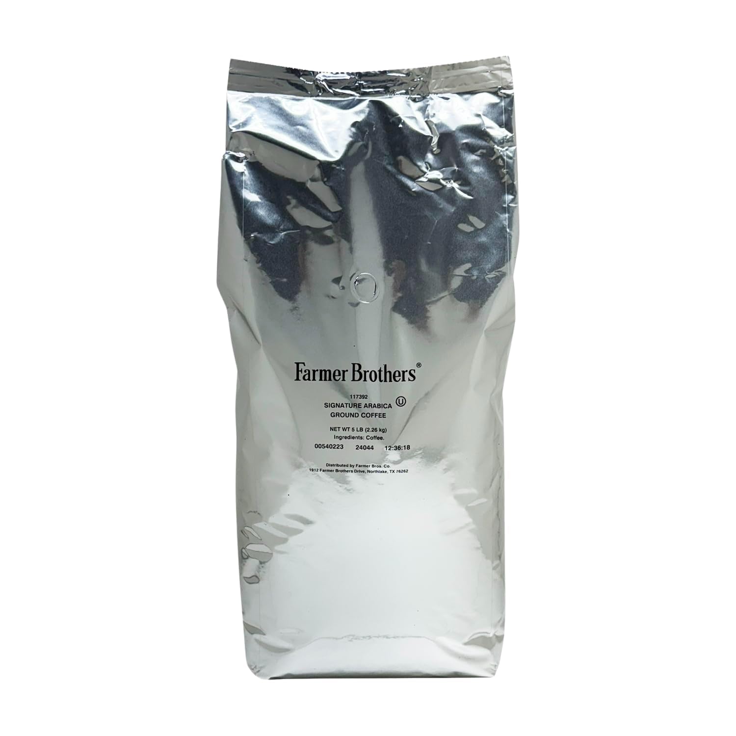 Farmer Brothers Signature Arabica Ground Coffee, 5 lb Bag – Medium Roast 100% Arabica, Smooth Balanced Flavor with Nutty Chocolatey Notes, Ideal for