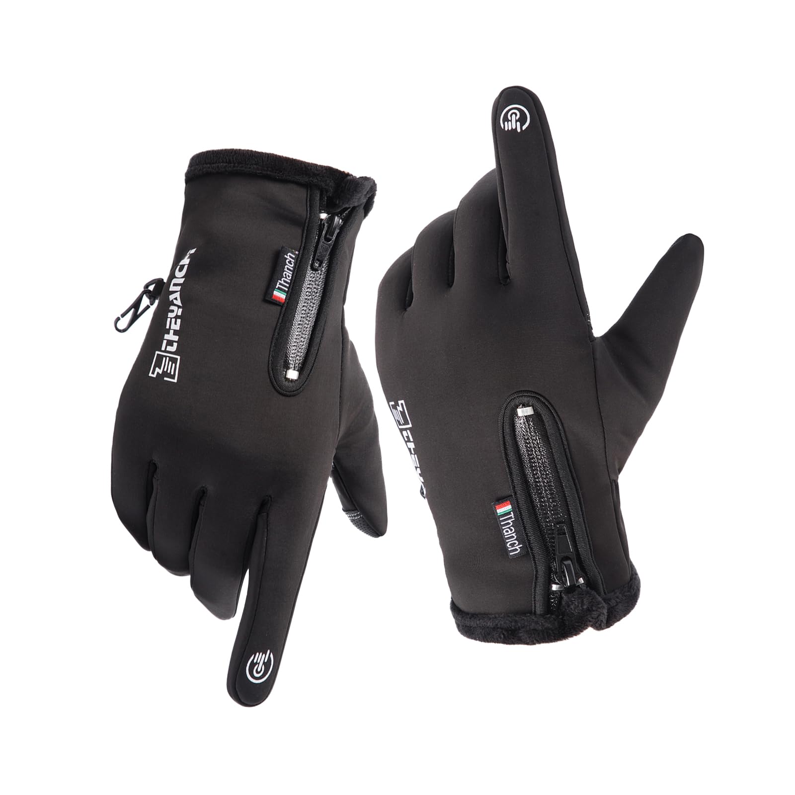 Gants D'hiver Vélo Avis Gants D'hiver Vélo & Ski – Imperméables, Coupe-vent, écran Tactile, Antidérapants Unisexe Gants Simracing