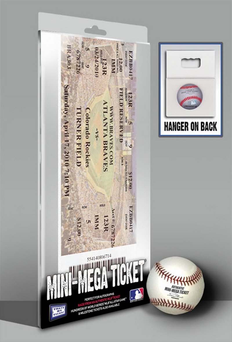 MLB Colorado Rockies Ubaldo Jimenez No-Hitter Mini-Mega Ticket