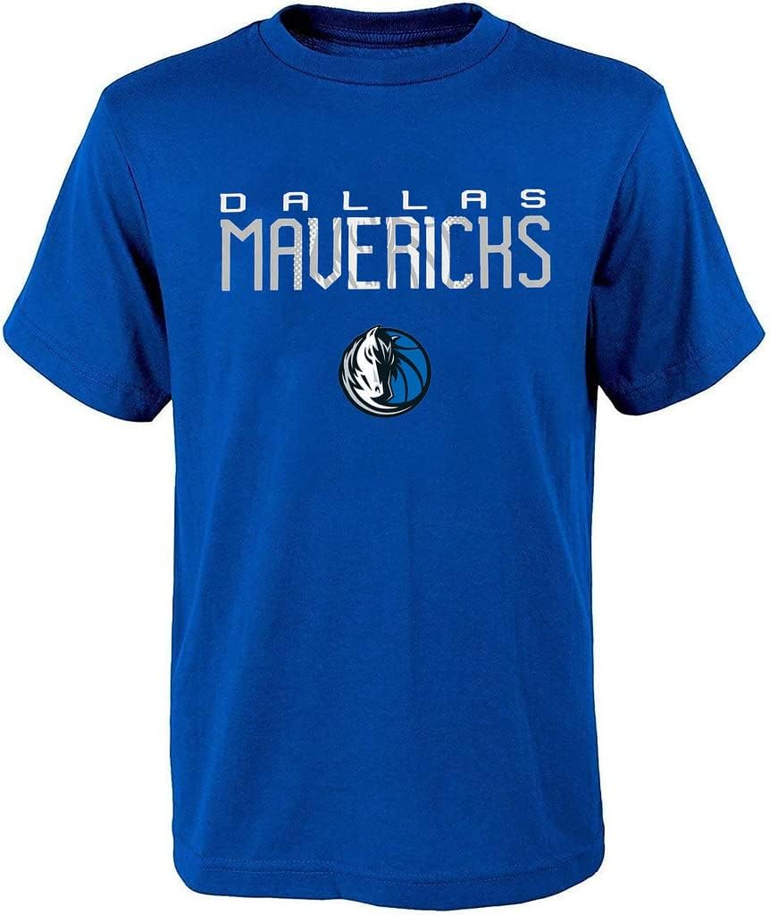 Outerstuff NBA Youth 8-20 Polyester Performance Primary Logo Hoodie & T-Shirt 2 Pack Combo Set (Medium 10-12, Dallas Mavericks) - Image 3