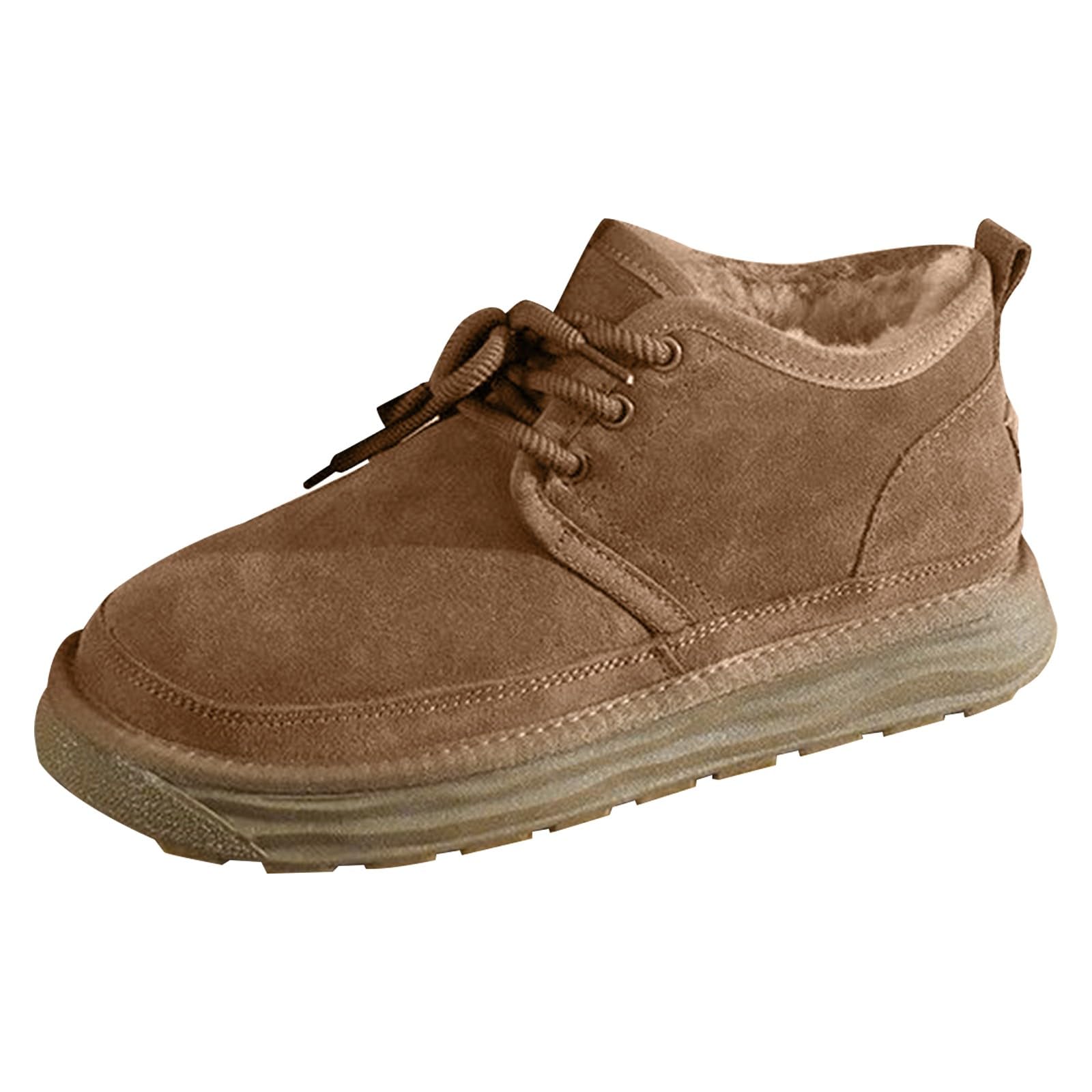 Générique Botte Fourrée Femme Impermeable Fourrées Chaude Bottines Confortables Antidérapante Mollet Large Chaussures Chaude Résistant À L’humidité Fermeture Éclair Bottes Pour Sorties Décontractées