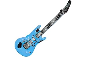 RockStar Dream Blue Inflatable Guitar - 37", 1 Count - Premium Design,...