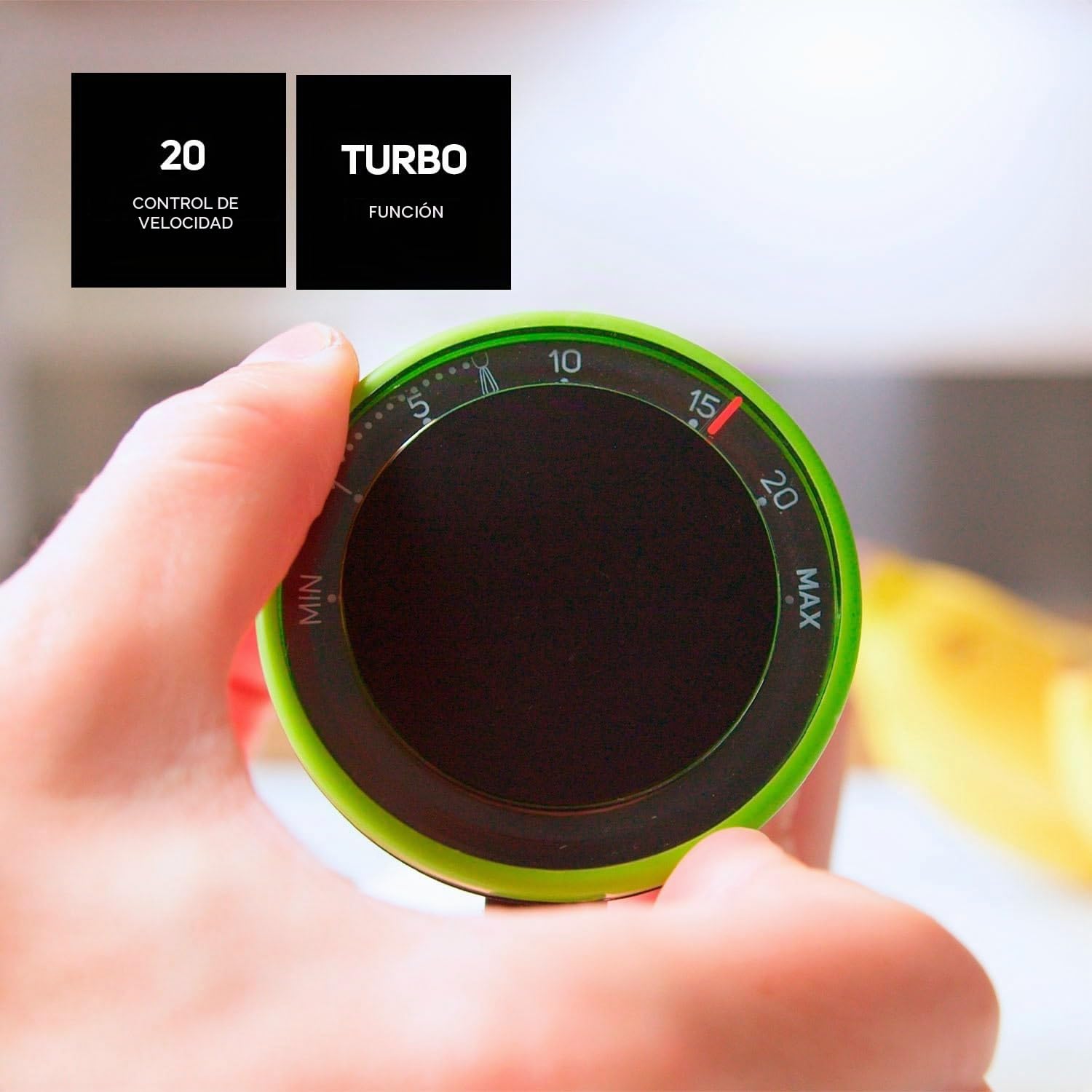 Taurus BAPI 1500 Premium XL Plus – Batidora de Mano sin BPA| Varilla Extralarga| 20 Velocidades + Turbo| 1500W| Cuchillas Acero INOX 4 filos| Incluye Set Completo de Accesorios apto para Lavavajillas