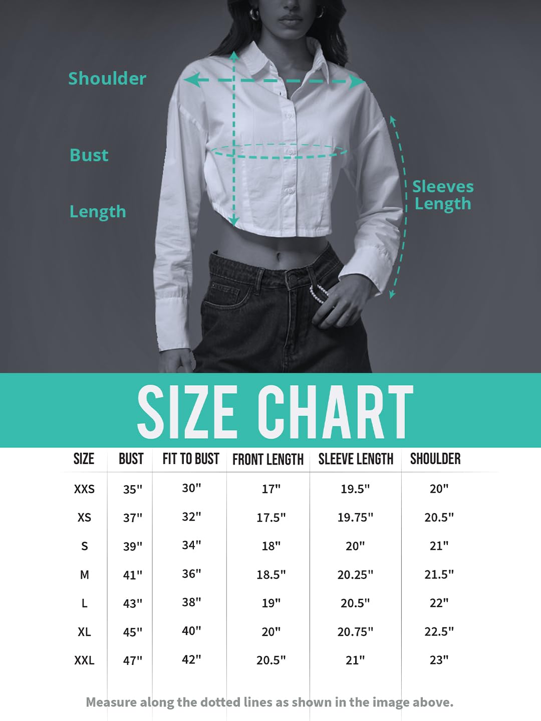 The Souled Store Dark Mystery - Camicia da donna e ragazza a maniche lunghe con colletto largo in cotone e lino ricamato nero, vestibilità oversize, traspirante, leggera, per tutti i giorni