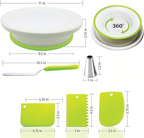 Miniatura 3 de Kit de decoración de pasteles, 498 piezas de suministros de decoración de pasteles con 3 juegos de moldes moldeables, boquillas para glaseado,