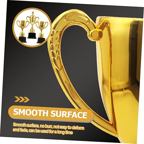 Miniatura 5 de Trofeos 3 unids Juguetes para Niños Decoración Oro Ganador Plástico Estrellas Oro Premio Niños Niños Pequeño Trofeo Personal