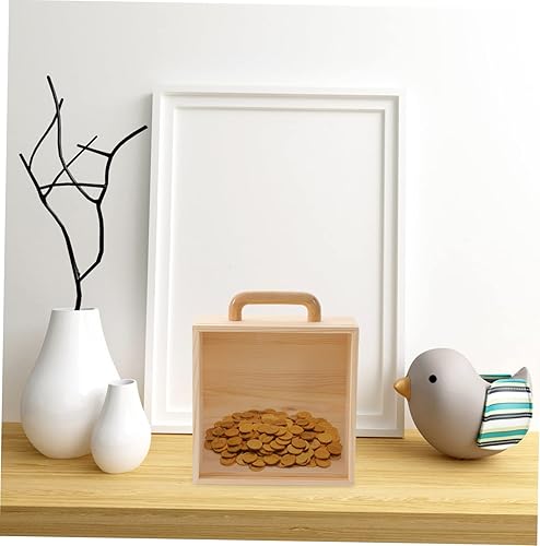 Miniatura 9 de Gatuida 3pcs Storage Box Rock Display Case Treasure Chest for Kids Vintage Piggy Bank Crystal Display Kids Piggy Bank Cash Piggy Bank Coin Bank