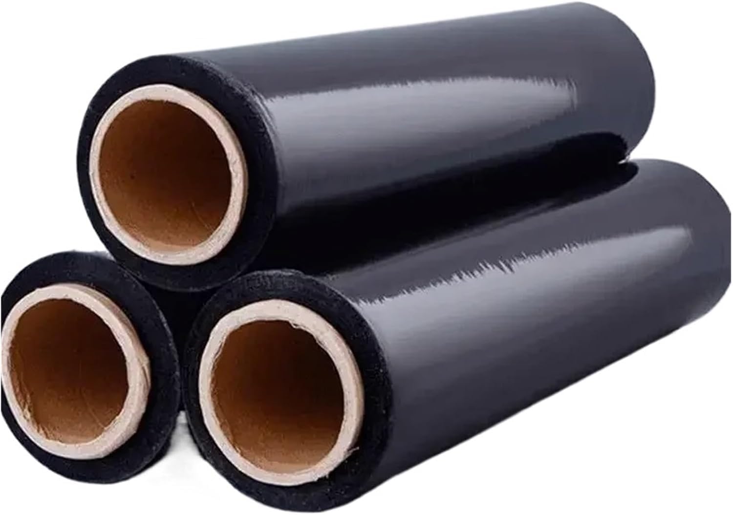 Folia stretch PE do nawijania wstępnego | Czarne opakowanie na palety o wielu rozmiarach: folia stretch inrial(50cmx210m)
