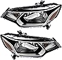 For Honda Fit Headlights Lamps Set 2015 2016 Halogen Driver and Passenger Side