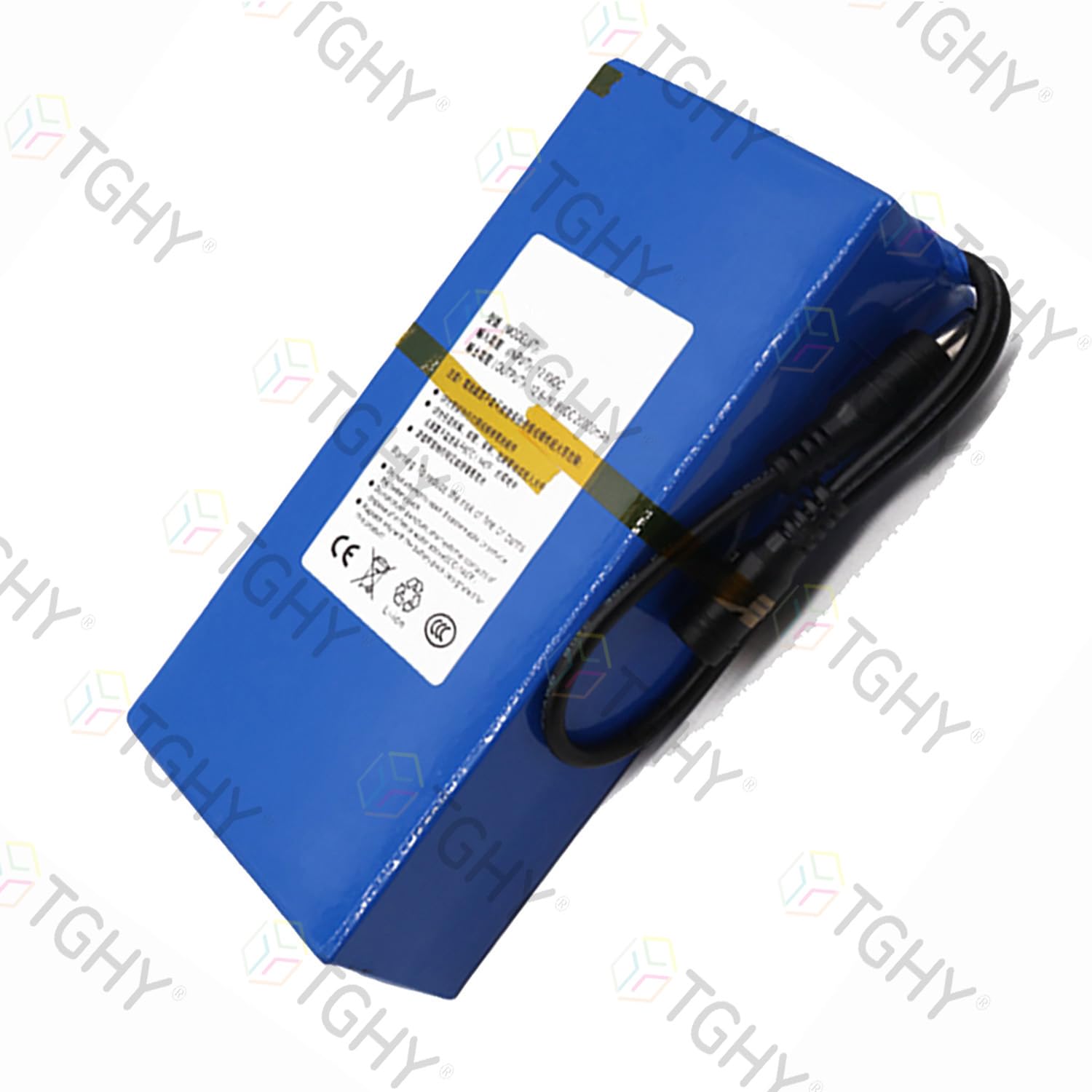TGHY 12V DC 20000mAh Polymer-Lithium-Akku, 12-Volt-tragbare Akkus mit Ladegerät für LED-Lichtleisten/Alarmanlagen/Außengeräte, Notstromversorgung